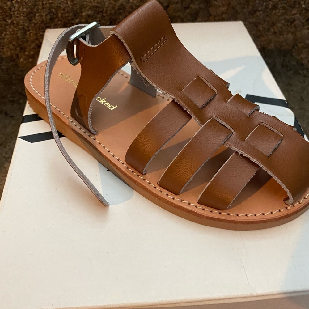 BRAND NEW leather kids sandals
